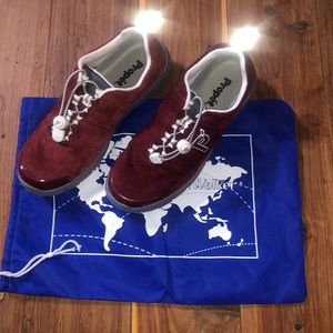 Propet Maroon/Garnet Red Walking Shoes NWOT